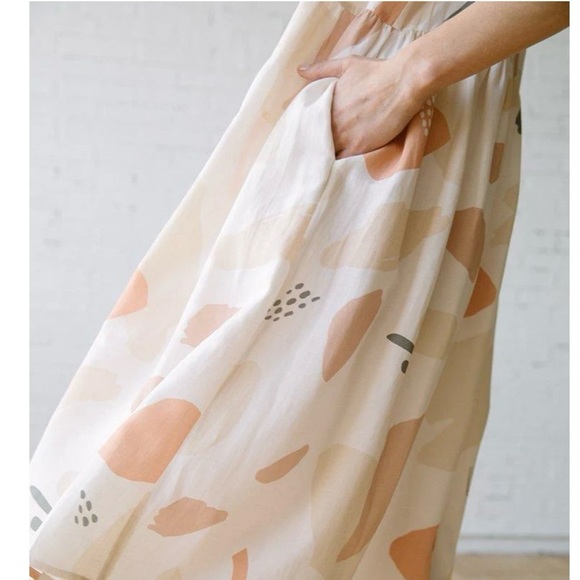 Tradlands Nico Dress XS Caroline Print Relaxed Fit Pullover Shift Casual Pockets - Picture 4 of 10